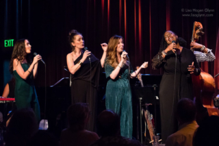 Erin Bentlage, Sara Gazarek, Amanda Taylor, and Johnaye Kendrick perform as säje at Dimitriou's Jazz Alley on July 6, 2021.