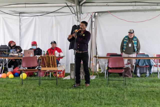 Flute player at Circle of Indigenous Peoples