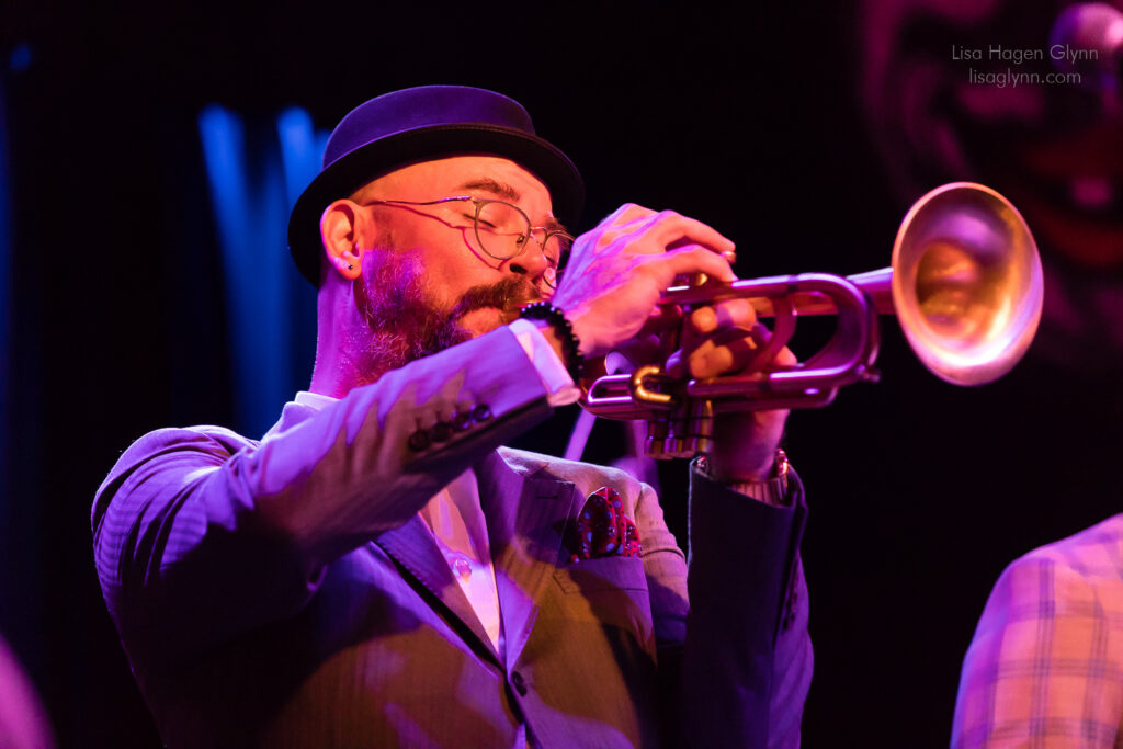 Charlie Porter plays trumpet at the Royal Room on June 27 (photo: Lisa Hagen Glynn).