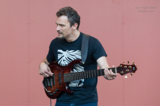 Farko Dosumov on electric bass