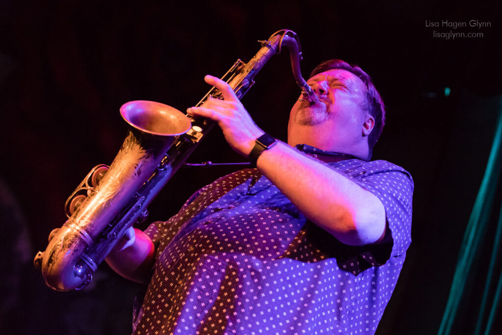 Joel Frahm on tenor saxophone