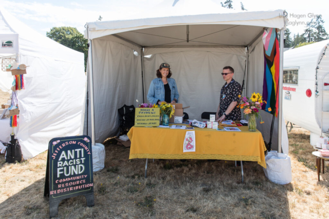 Jefferson County Anti Racist Fund booth