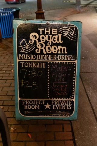 The Royal Room signage