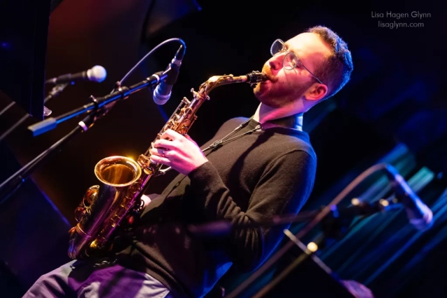 Owen Broder on alto saxophone