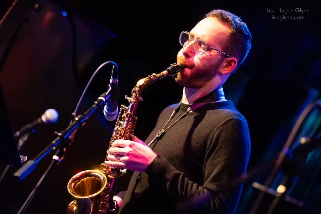 Owen Broder on alto saxophone