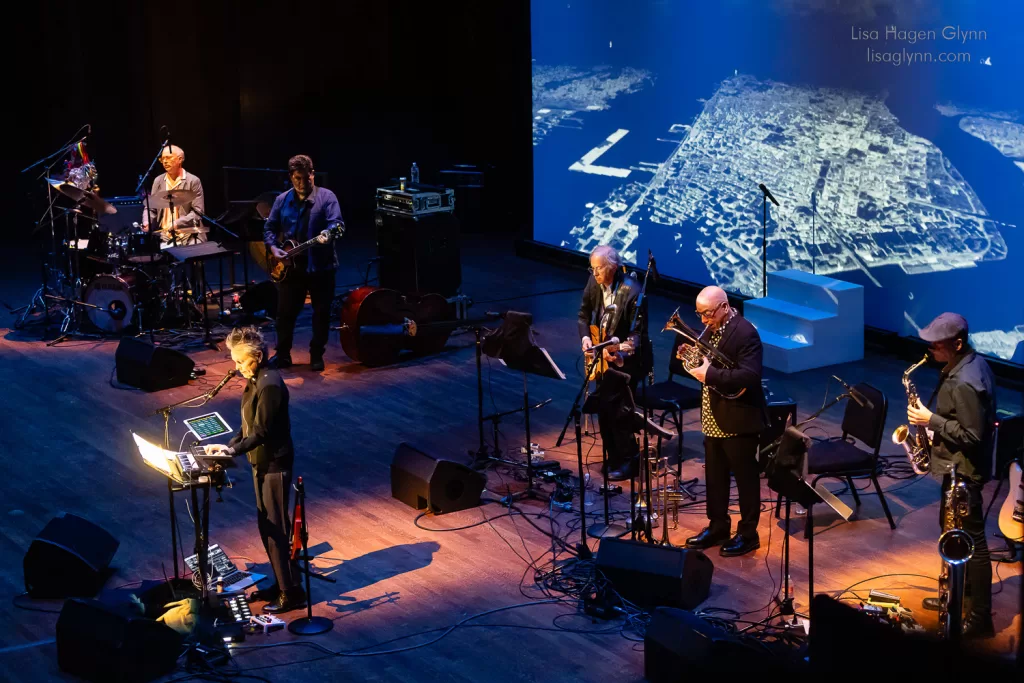Laurie Anderson with Sexmob (photo: Lisa Hagen Glynn).