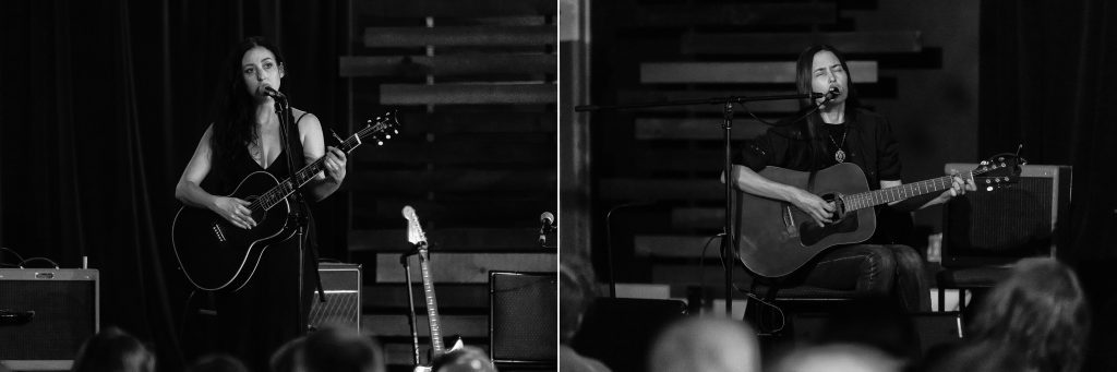 Marissa Nadler and Jesse Sykes at Ballard Homestead (photo: Lisa Hagen Glynn).