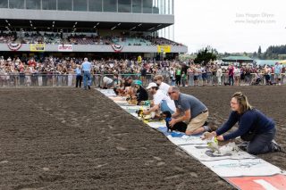 Wiener Dog & Small Dog Races at Emerald Downs 2026 (photo: Lisa Hagen Glynn)